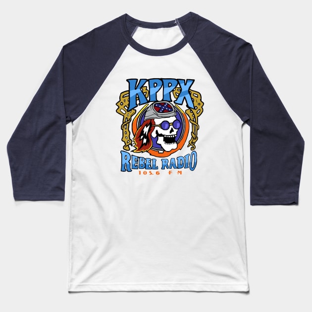 KPPX Rebel Radio Baseball T-Shirt by alakard2020